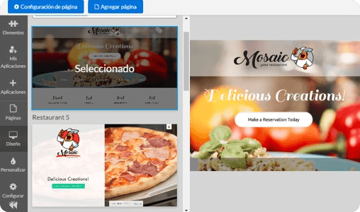 Personaliza tu página de acuerdo con el mercado de tu negocio
